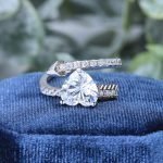 Adjustable Heart Moissanite Ring - Image 5