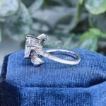 Adjustable Heart Moissanite Ring - Image 3