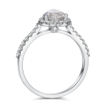 Halo Classic Moissanite Ring - Image 3