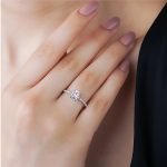 Cute & Unique Moissanite Ring - Image 2
