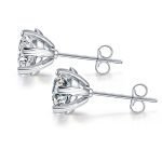 Luxury Snowflake Silver Earrings - Image 2