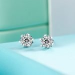 Luxury Snowflake Silver Earrings - Image 3