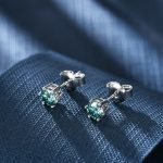 Elegant Green Moissanite Earrings - Image 5