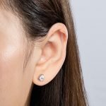 Triangle Moissanite Earrings - Image 5