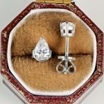 Triangle Moissanite Earrings - Image 3