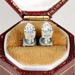Triangle Moissanite Earrings - Image 2