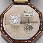 Square Moissanite Earrings - Image 3