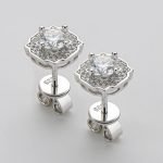 Square Moissanite Earrings - Image 2
