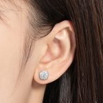Square Moissanite Earrings - Image 4