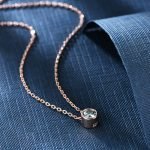 Green Solitaire Necklace - Image 4