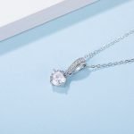 Brillant Moissanite Solitaire Necklace - Image 4