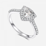 Halo Classic Moissanite Ring