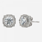 Square Moissanite Earrings