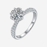 Blooming Moissanite Masterpiece Flower Ring