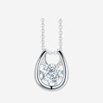 Brilliant Moissanite Love Knot Pendant