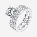 Dazzling Duo Moissanite Wedding Ring
