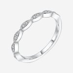 Enchanting Art Deco Moissanite Eternity Ring
